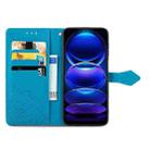 For HMD Skyline Mandala Flower Embossed Leather Phone Case(Blue) - 3