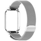 For Xiaomi Smart Band 9 Pro Metal Frame Integrated Milan Magnetic Stainless Steel Watch Band(Silver) - 3