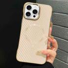 For iPhone 12 Pro Max AG Carbon Fiber Frameless MagSafe Phone Case(Pink) - 1