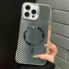 For iPhone 14 Pro Max AG Carbon Fiber Frameless MagSafe Phone Case(Black) - 1