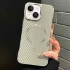 For iPhone 15 Plus AG Carbon Fiber Frameless MagSafe Phone Case(Grey) - 1