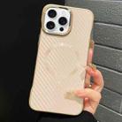 For iPhone 16 Pro Max AG Carbon Fiber Frameless MagSafe Phone Case(Pink) - 1