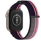 For Honor Watch 5 Nylon Woven Hook and Loop Fastener Watch Band(Pink Purple) - 2