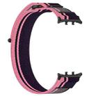 For Honor Watch 5 Nylon Woven Hook and Loop Fastener Watch Band(Pink Purple) - 3