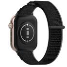 For Honor Watch 5 Nylon Woven Hook and Loop Fastener Watch Band(Black Gray) - 2