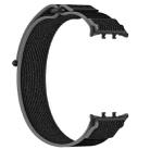 For Honor Watch 5 Nylon Woven Hook and Loop Fastener Watch Band(Black Gray) - 3