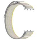 For Honor Watch 5 Nylon Woven Hook and Loop Fastener Watch Band(Yellow Gray) - 3