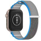 For Honor Watch 5 Nylon Woven Hook and Loop Fastener Watch Band(Blue Gray) - 2