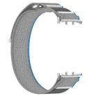 For Honor Watch 5 Nylon Woven Hook and Loop Fastener Watch Band(Blue Gray) - 3