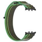 For Honor Watch 5 Nylon Woven Hook and Loop Fastener Watch Band(Blackish Green) - 3