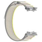 For Amazfit T-Rex 3 Two Tone Nylon Hook and Loop Fastener Watch Band(Yellow Gray) - 3