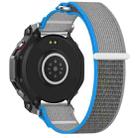 For Amazfit T-Rex 3 Two Tone Nylon Hook and Loop Fastener Watch Band(Blue Gray) - 2