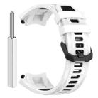 For Amazfit T-Rex 3 Two Tone Needle Buckle Silicone Watch Band(White Black) - 3