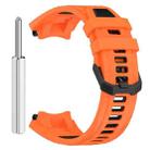For Amazfit T-Rex 3 Two Tone Needle Buckle Silicone Watch Band(Orange Black) - 3