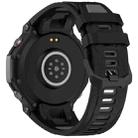 For Amazfit T-Rex 3 Two Tone Needle Buckle Silicone Watch Band(Black Gray) - 2
