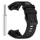 For Amazfit T-Rex 3 Two Tone Needle Buckle Silicone Watch Band(Black Gray) - 3
