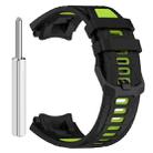 For Amazfit T-Rex 3 Two Tone Needle Buckle Silicone Watch Band(Black Green) - 3