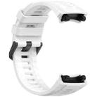 For Amazfit T-Rex 3 Solid Color Needle Buckle Silicone Watch Band(White) - 2