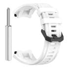For Amazfit T-Rex 3 Solid Color Needle Buckle Silicone Watch Band(White) - 3