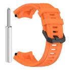 For Amazfit T-Rex 3 Solid Color Needle Buckle Silicone Watch Band(Orange) - 3