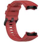 For Amazfit T-Rex 3 Solid Color Needle Buckle Silicone Watch Band(Red) - 2