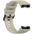 For Amazfit T-Rex 3 Solid Color Needle Buckle Silicone Watch Band(Crag Gray) - 2