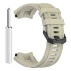 For Amazfit T-Rex 3 Solid Color Needle Buckle Silicone Watch Band(Crag Gray) - 3