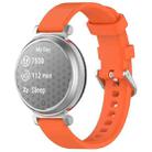 For Garmin Lily 2 Active Quick Release Silver Buckle Silicone Watch Band Wristband(Orange) - 1