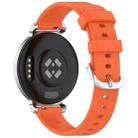 For Garmin Lily 2 Active Quick Release Silver Buckle Silicone Watch Band Wristband(Orange) - 2