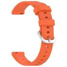 For Garmin Lily 2 Active Quick Release Silver Buckle Silicone Watch Band Wristband(Orange) - 3