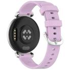 For Garmin Lily 2 Active Quick Release Silver Buckle Silicone Watch Band Wristband(Purple) - 2