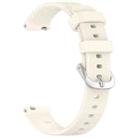 For Garmin Lily 2 Active Quick Release Silver Buckle Silicone Watch Band Wristband(Starlight) - 3