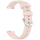 For Garmin Lily 2 Active Quick Release Silver Buckle Silicone Watch Band Wristband(Pink) - 3