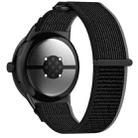 For Google Pixel Watch 3 41mm Nylon Woven Hook and Loop Fastener Watch Band(Black Gray) - 2