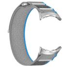 For Google Pixel Watch 3 41mm Nylon Woven Hook and Loop Fastener Watch Band(Blue Gray) - 3