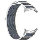 For Google Pixel Watch 3 41mm Nylon Woven Hook and Loop Fastener Watch Band(Green Gray) - 3
