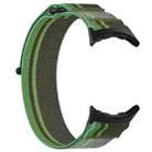For Google Pixel Watch 3 41mm Nylon Woven Hook and Loop Fastener Watch Band(Blackish Green) - 3