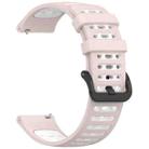 For Xiaomi Watch S4 Sport Two Color Holes Style Quick Release Silicone Watch Band(Pink White) - 3