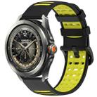 For Xiaomi Watch S4 Sport Two Color Holes Style Quick Release Silicone Watch Band(Black Lime) - 1