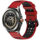 For Xiaomi Watch S4 Sport Two Color Holes Style Quick Release Silicone Watch Band(Red Black) - 1