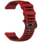 For Xiaomi Watch S4 Sport Two Color Holes Style Quick Release Silicone Watch Band(Red Black) - 3