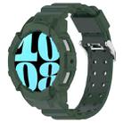 For Samsung Galaxy Watch 7 40mm Armor Silicone Watch Band with Watch Case Set(Green) - 1