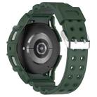 For Samsung Galaxy Watch 7 40mm Armor Silicone Watch Band with Watch Case Set(Green) - 3