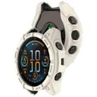 For Garmin Fenix 8 MIP 47mm Solar Armour Hollow TPU Half Coverage Watch Case Solar Version(Starlight) - 3