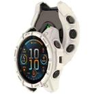 For Garmin Fenix 8 MIP 51mm Solar Armour Hollow TPU Half Coverage Watch Case Solar Version(Starlight) - 3