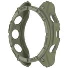 For Garmin Enduro 3 Armour Hollow TPU Half Coverage Watch Protective Case(Jungle Green) - 3