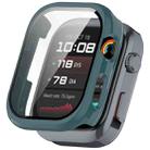 For Huawei Watch D2 Tempered Film Integrated PC Watch Protective Case(Pine Green) - 1