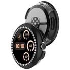 For Google Pixel Watch Diamond Electroplated PC Half Coverage Watch Protective Case(Black) - 3