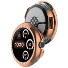 For Google Pixel Watch Diamond Electroplated PC Half Coverage Watch Protective Case(Rose Gold) - 3