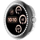 For Google Pixel Watch 3 45mm Diamond Electroplated PC Half Coverage Watch Protective Case(Transparent Color) - 2